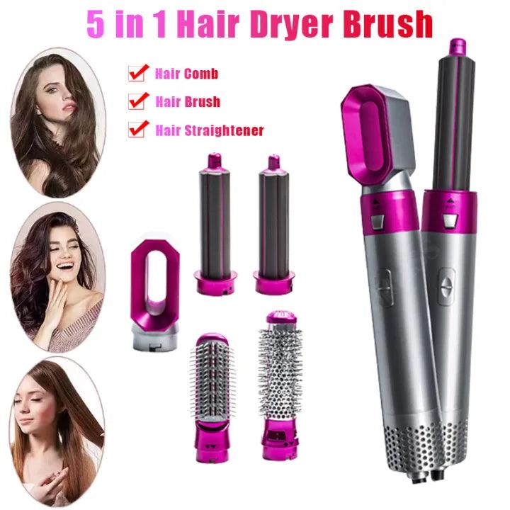 5 in 1 Hot Hair Styler With Free Gift Hair Hold Spray MADE by USA ( Limited Stock )