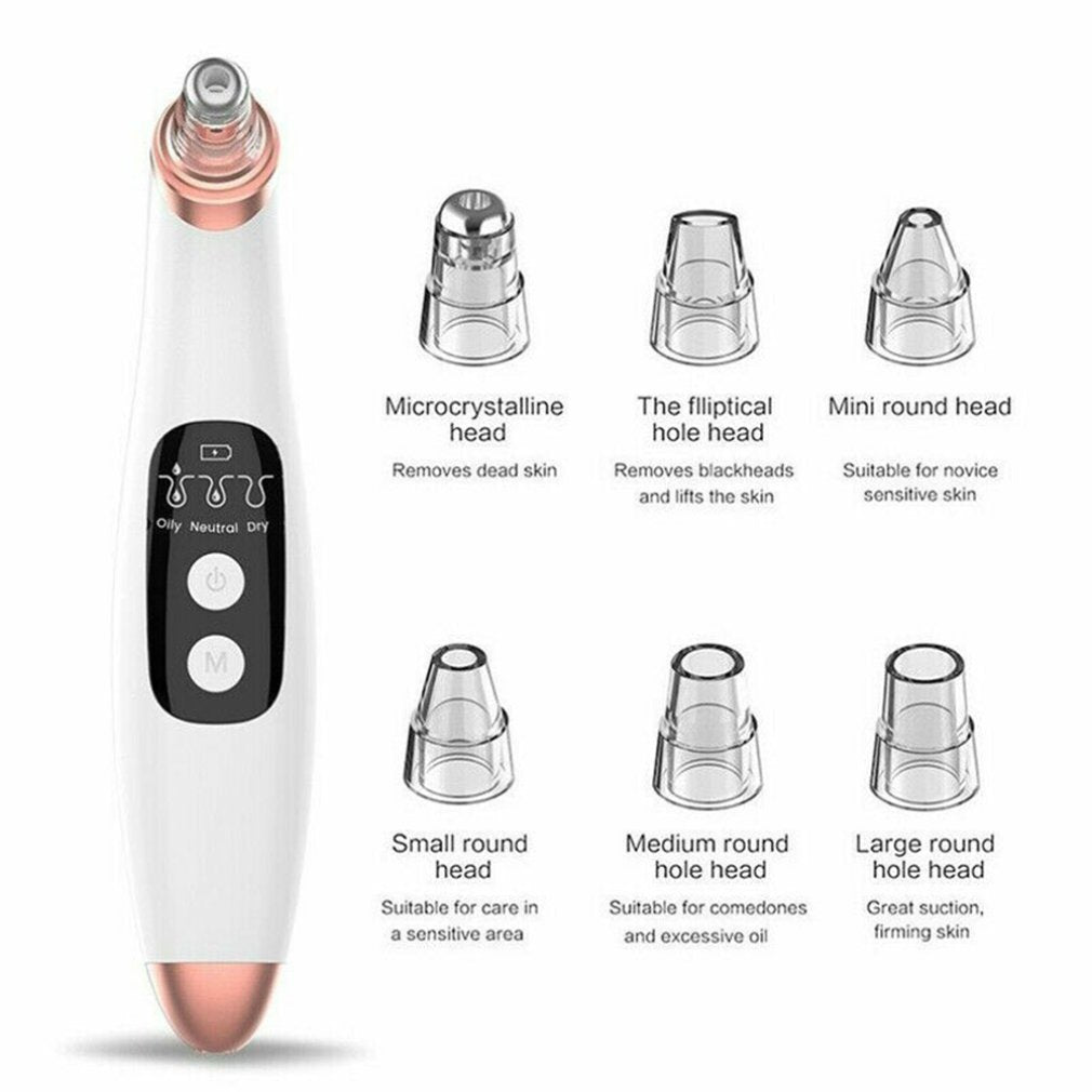 ELECTRIC BLACKHEAD REMOVER PORE VACUUM SUCTION FACE CLEANER TOOL